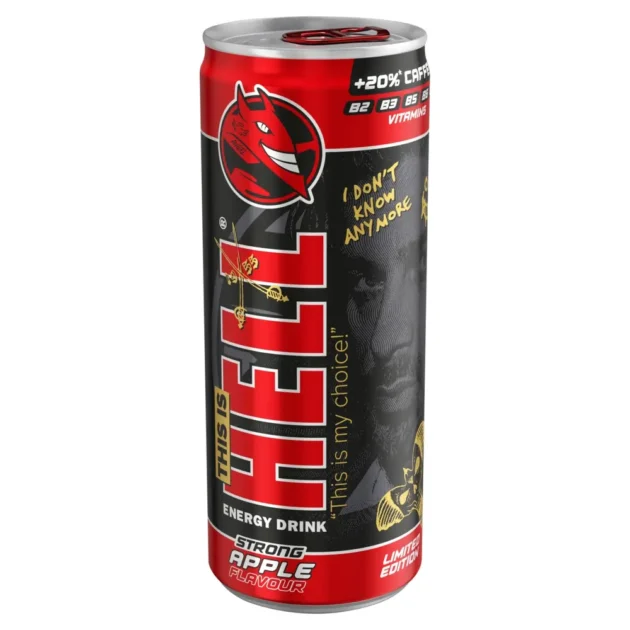 Hell Energy Drink Strong Apple 250 ml – Tray of 24 250 ml – Tray of 24