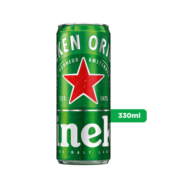 Heineken Premium Beer Can 330 ml – Tray of 24 330 ml – Tray of 24