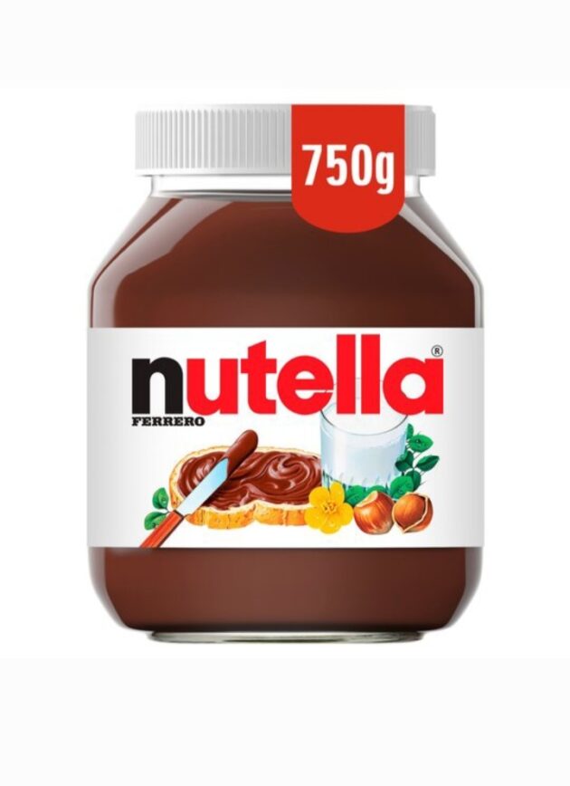 Nutella Chocolate Hazelnut Spread 750g – Jar 750 g Tray of 24 750 g – Tray of 24